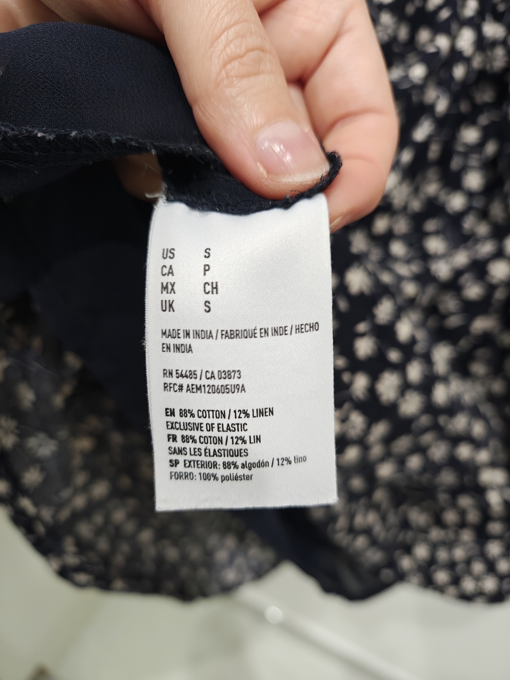 American Eagle Outfitters Black Sundress with White Floral Print - Picture 7 of 7